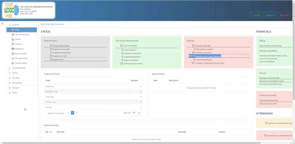 screenshot of Black Belt Membership